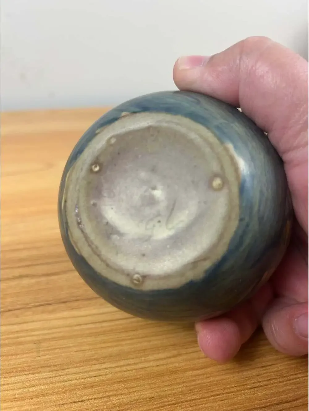 Peters And Reed Art Pottery Landsun Blue Cabinet Vase